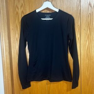 Frank & Oak Classic Black Long Sleeve Tee